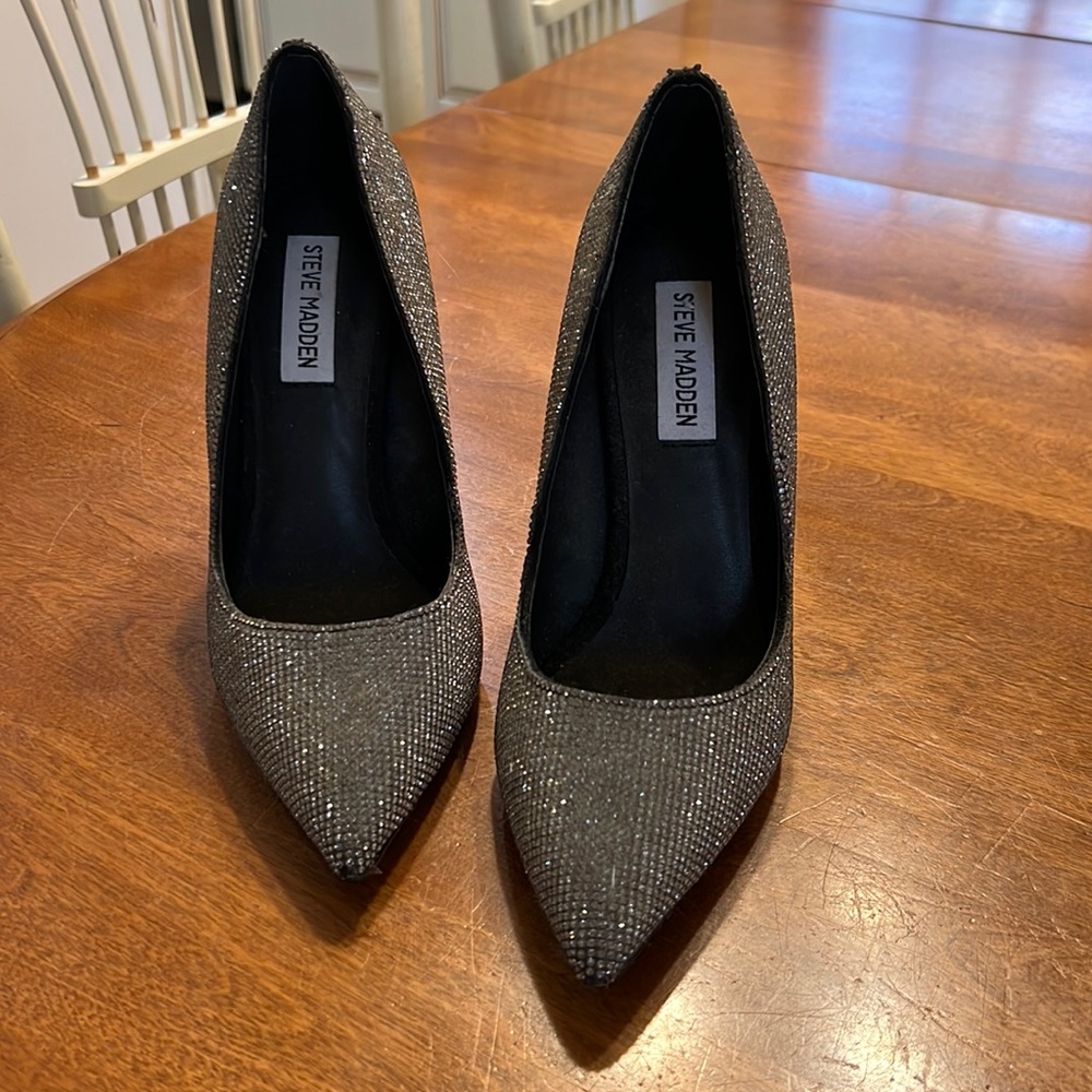 Steven madden crystal heels